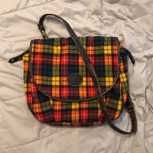 GUESS inspired fall plaid shoulder bag 🍁